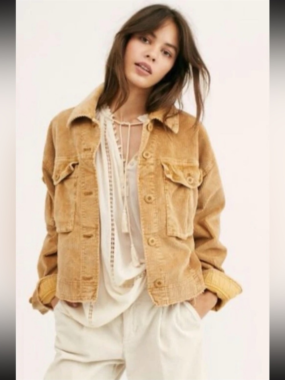 We the Free by Free People Vintage-Inspired Corduroy Jacket